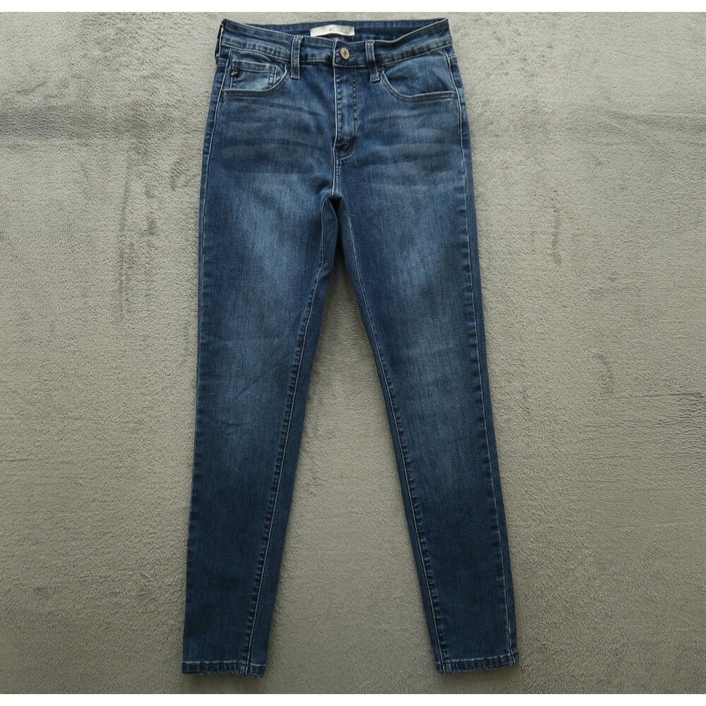 KanCan Jeans Junior's Size 5/26 Blue Mid-Rise Skinny Denim 28" Inseam Stretch